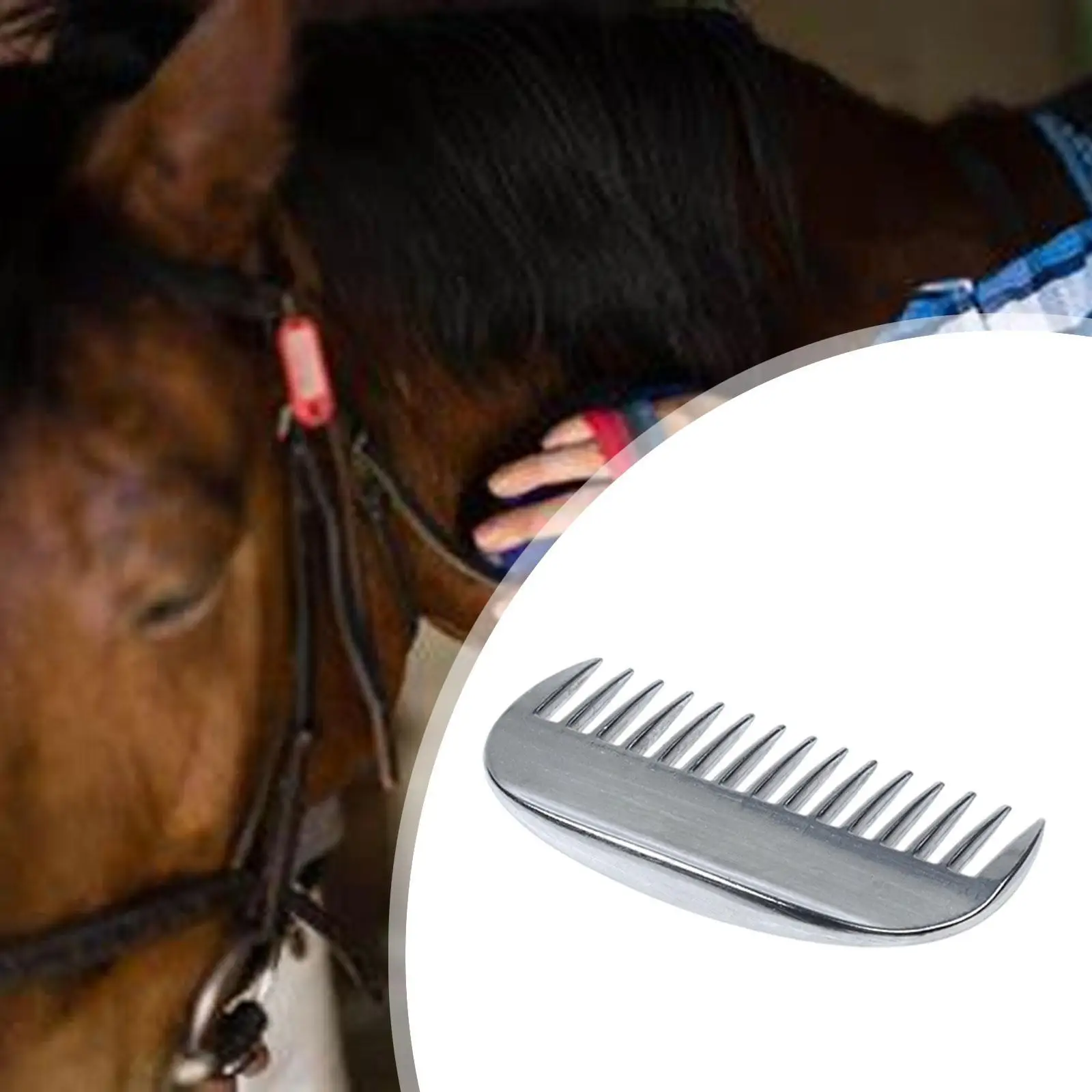 Horse Comb Horse Massaging Tool Livestock Comb for Long Hair Donkeys Dogs