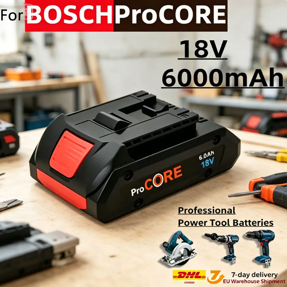 Lithium-Ionen-Akkupack mit Eingebauter 21700 Batterie 18V 18Ah GBA18V80 für Bosch 18Volt MAX Kabelloses Elektrowerkzeug-Bohrgerät Lithium-Akku