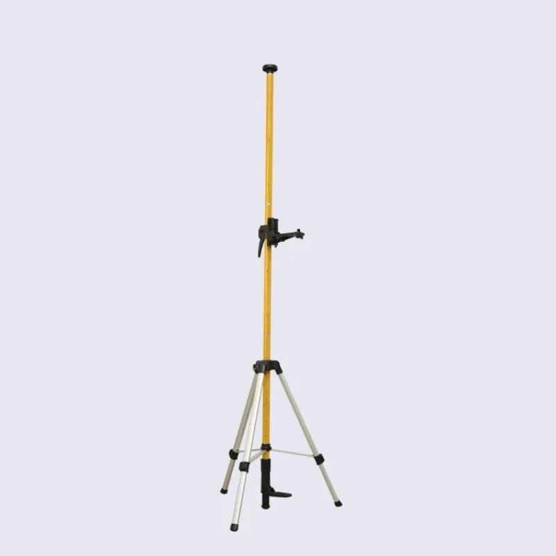 Quick lock aluminium survey range laser level support pole for rotary laser