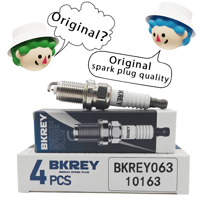 4/20PCS 101000063AA Iridium Spark Plug For VW Audi A3 A4 A6 1.8L Skoda Celica Superb Chevorlet For BKREY063 10163 RC8PYP Candles