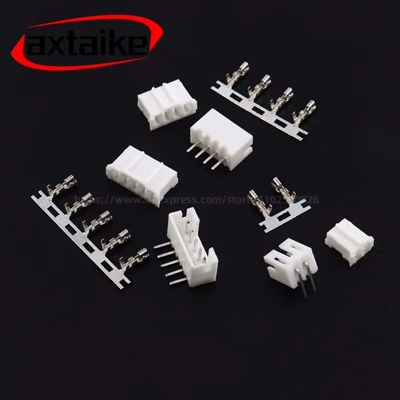 100PCS JST PH 2.0 2P 3P 4P 5P 6P 7P 8P 9P 10P 11P 12 pin Header PH2.0 2mm Connectors Leads PH-AW PH-Y Curved pins Male shell