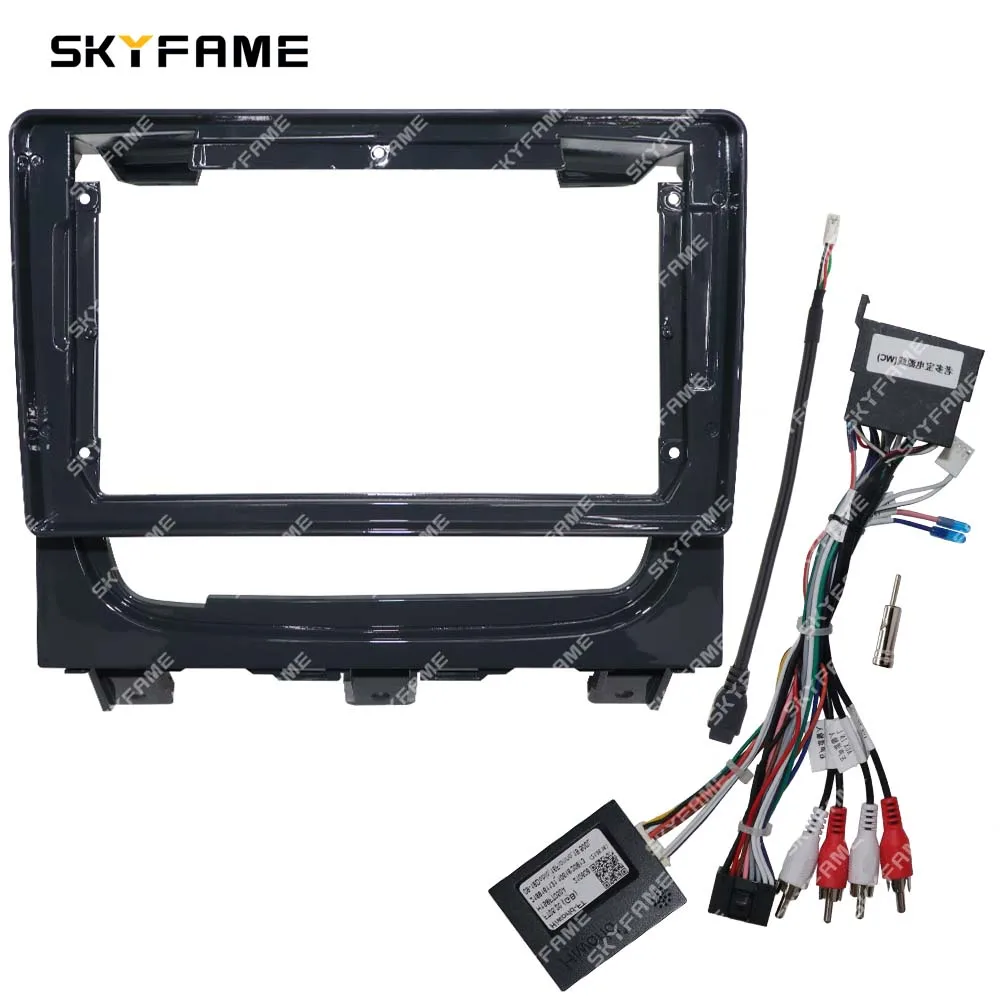 SKYFAME Car Frame Fascia Adapter Canbus Box Decoder Android Radio Dash Fitting Panel Kit For Fiat Strada Idea