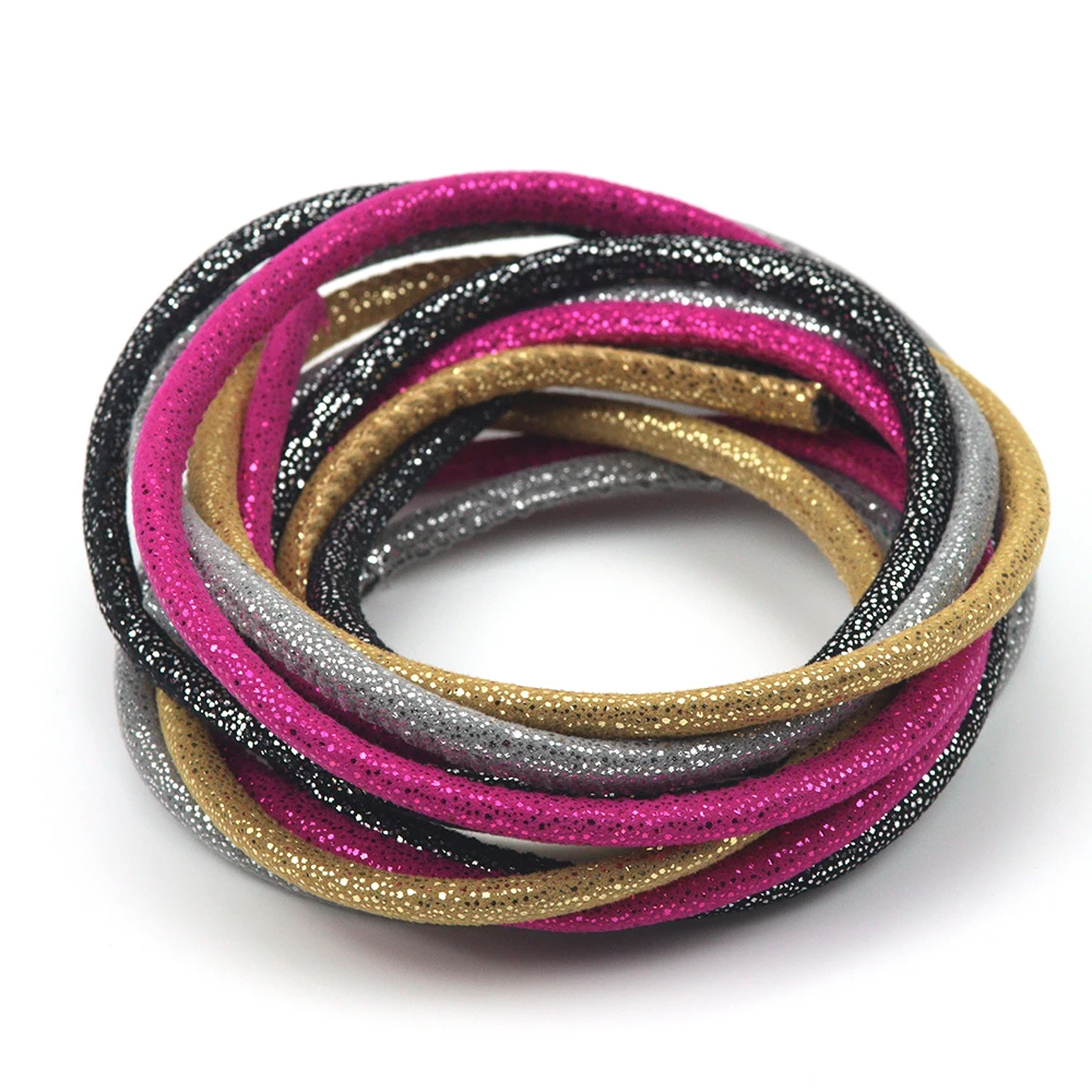 6MM 1m /Lot Charming Colorful PU Belt Discovery Round Artificial Leather Rope DIY Necklace Bracelet Jewelry Making