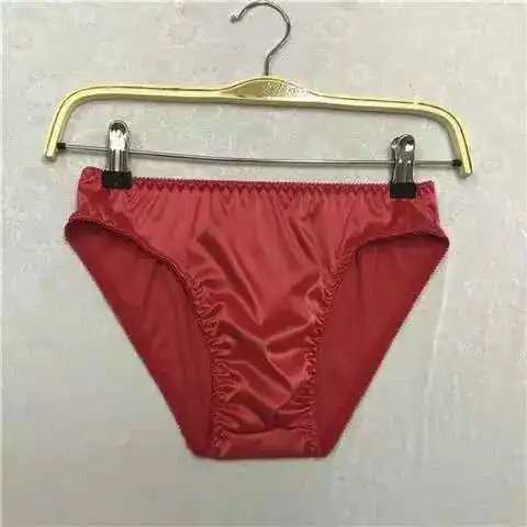 Glossy Ice Silk Satin Men Lingerie Panties Plus Size Underwear Male Sexy Briefs