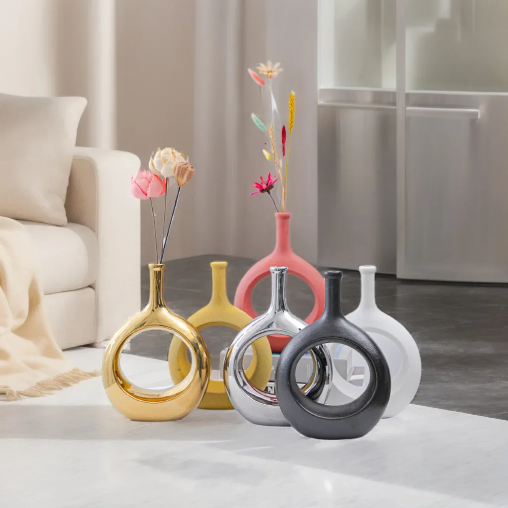 vase-decoratif-en-ceramique-ornement-artistique-arrangement-floral-pour-salon-decoration-d'entree-piece-modele-decoration-douce-bijoux-faits-a-la-main