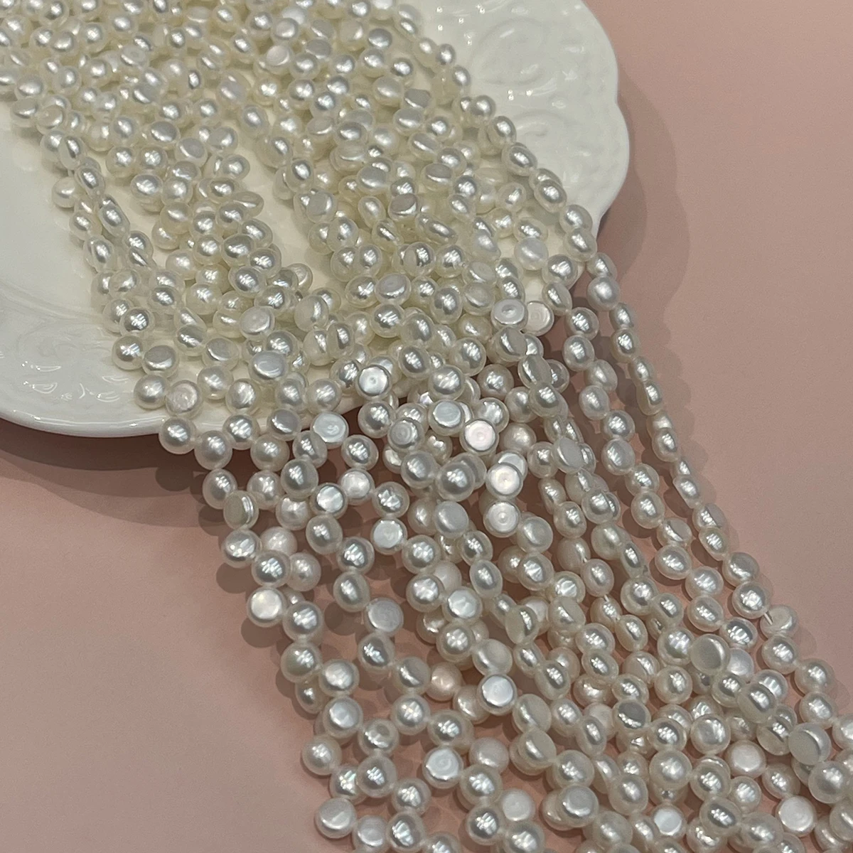 Natural Freshwater Pearl 5-6mm Round Nugget Pearl For Jewelry Making DIY Necklace Bracelet Chains Earrings Accessory