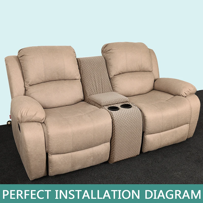 Additional Recliner Console Cover For Couch With Cup Holder And Storage All-inclusive Elastic Middle Reclining Console Slipcover