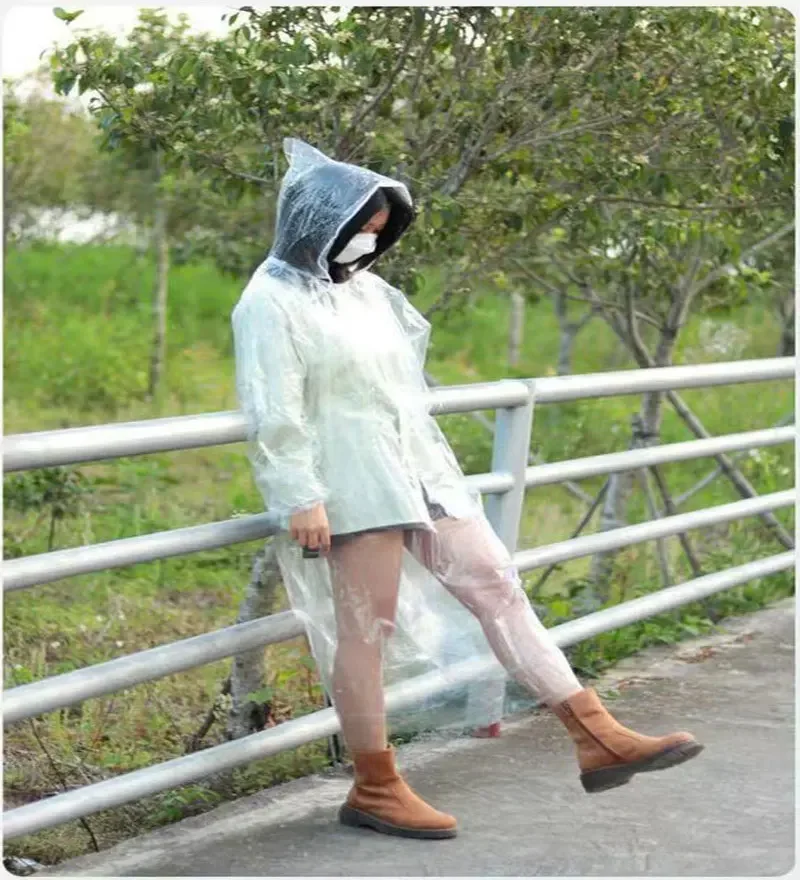 

Portable Disposable Raincoat for Adult, Compressed Waterproof Raincoat with Color Card, Outdoor Travel and Camping