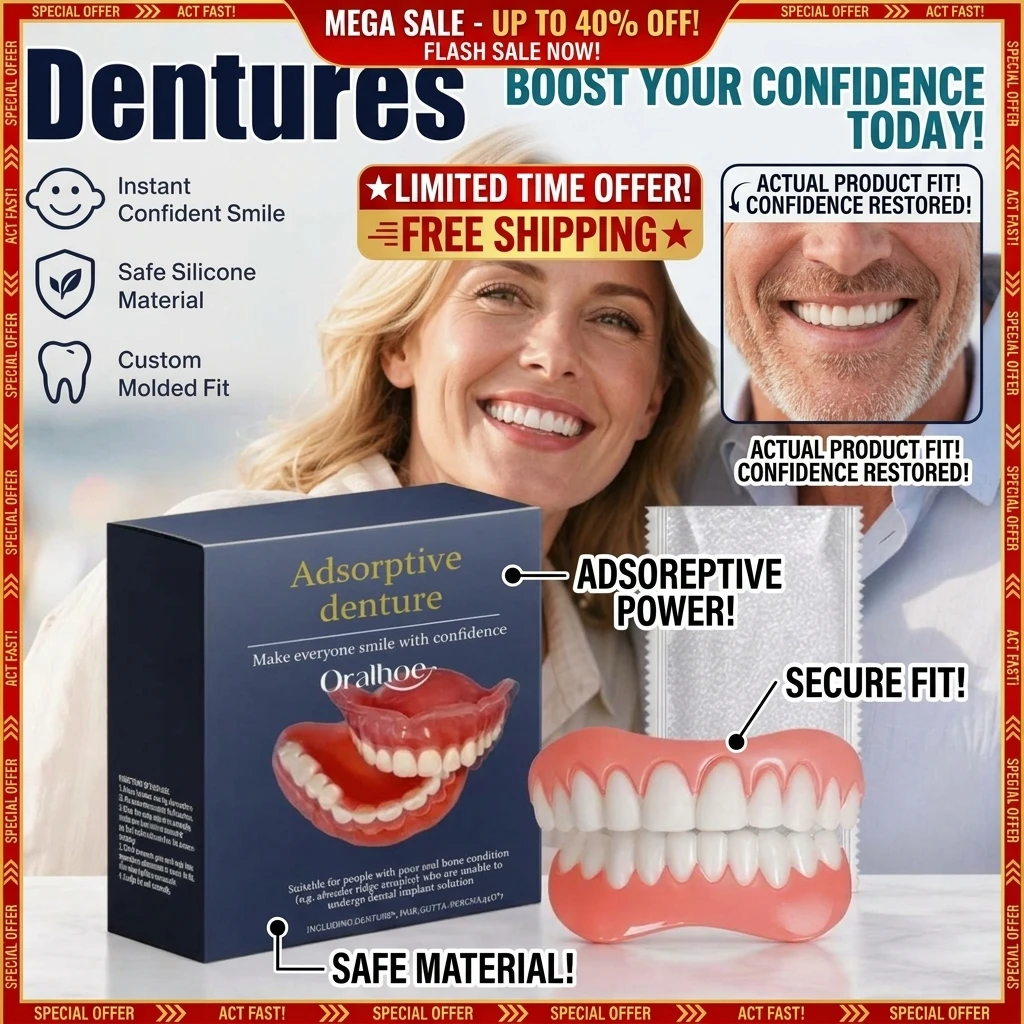 Temporary Decorative Dental Appliance Kit Natural Bright White Teeth Design Custom Heat Molding Comfort Fit For Social Gathering