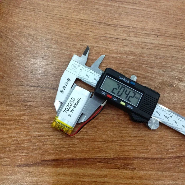 3,7 V Lithiumbatterie 702050   800-mAh-Verkehrsrekorder, Aufnahmestift, kabelloses Headset, Punktlesestift, allgemeiner Zweck.