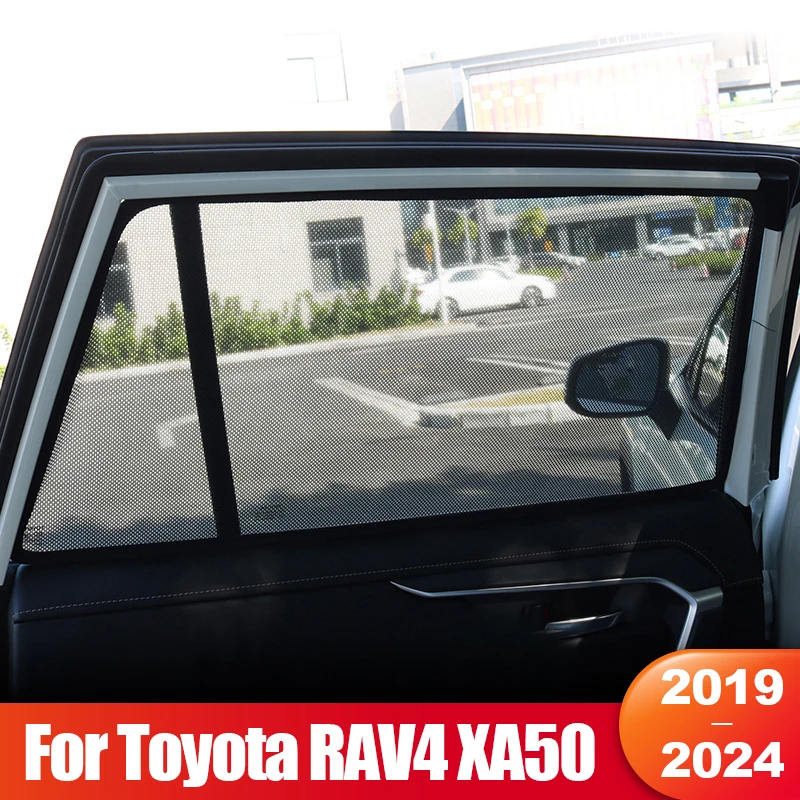 For Toyota RAV4 XA50 2019 2020 2021 2022 2023 2024 Hybrid Car Side Window Sunshade Net Privacy Sun Shade UV Cover Accessories