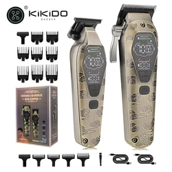 KIKIDO Professional Hair Clipper for Men 7000 RPM Cordless Beard Trimmer Rechargeable Electric Hair Trimmer Hair Cutter Machine