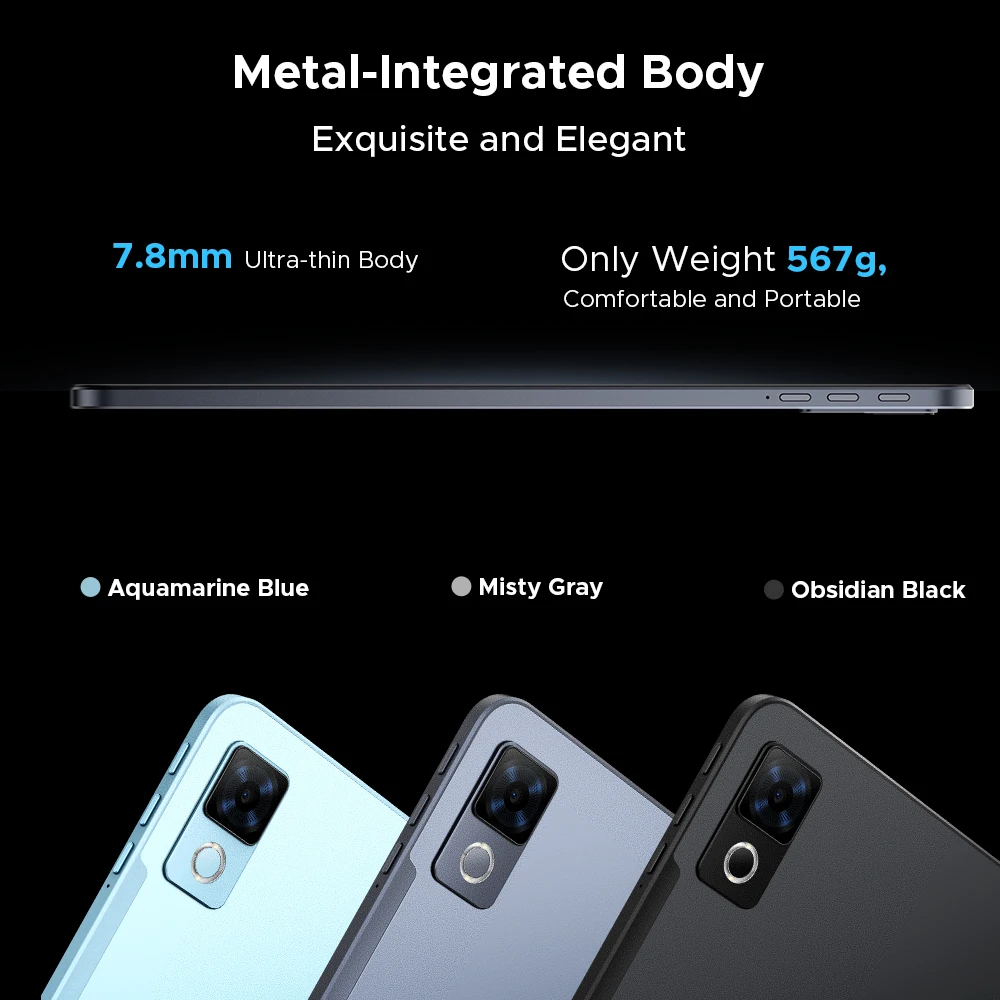 Global Version DOOGEE U12 Tablet PC Android 16 Gemini AI 12'' FHD+ Screen 24GB RAM 128GB 9000mAh Large Battery Smart Pad