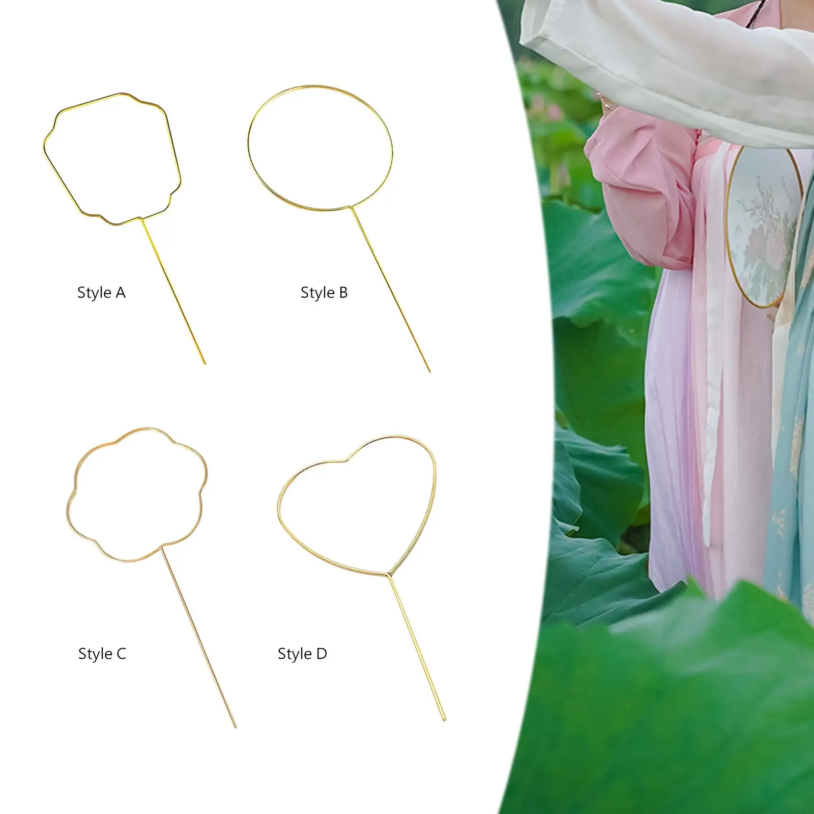 DIY Hand Fan Frame Creative Portable Fan for Special Occasions
