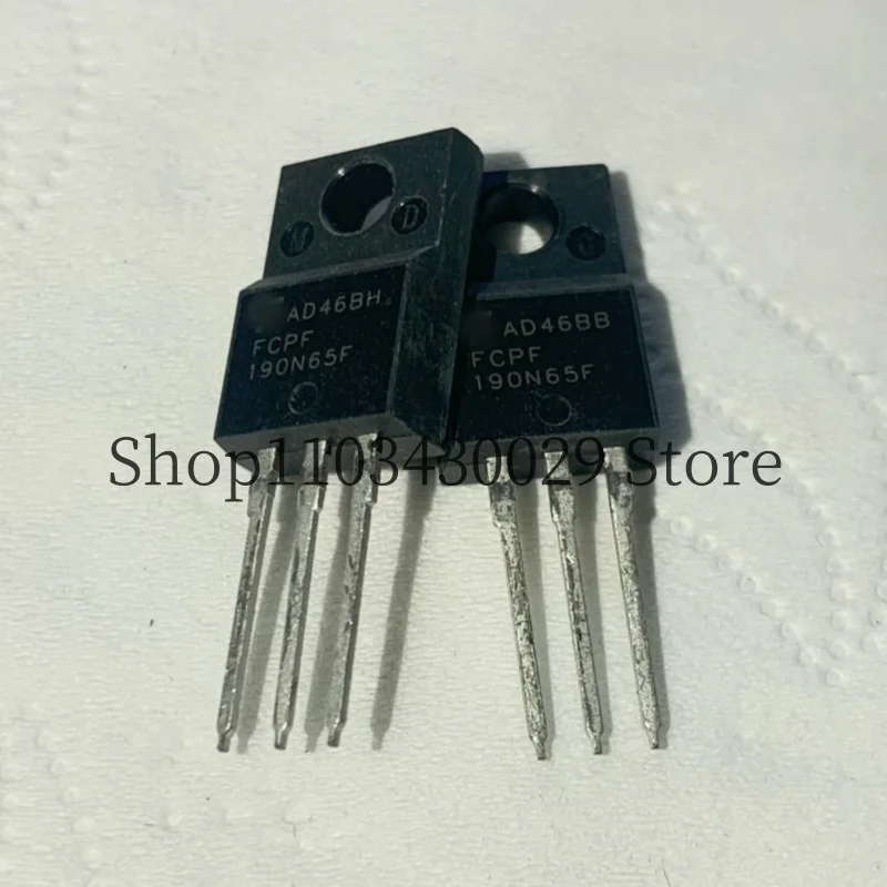 10Pcs New Original FCPF190N65F TO-220F 20.6A 650V MOSFET Field Effect Tube