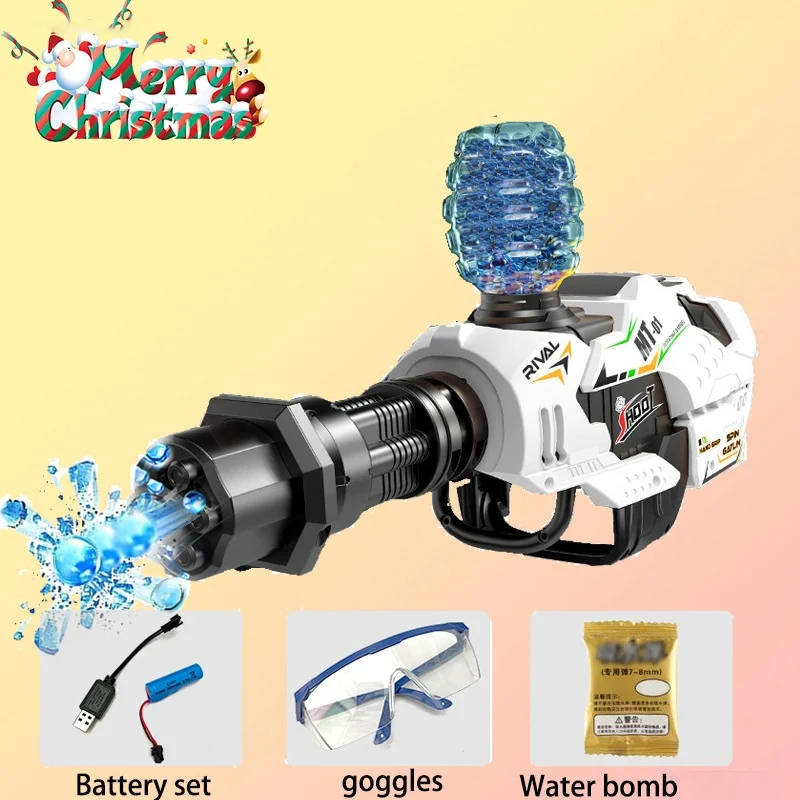 New Electric Burst Gel Water Bomb Launcher Toy Children Boy Gloves Wearable Arm Shooting Toy 7-8mm Water Bomb Gun Children Gift