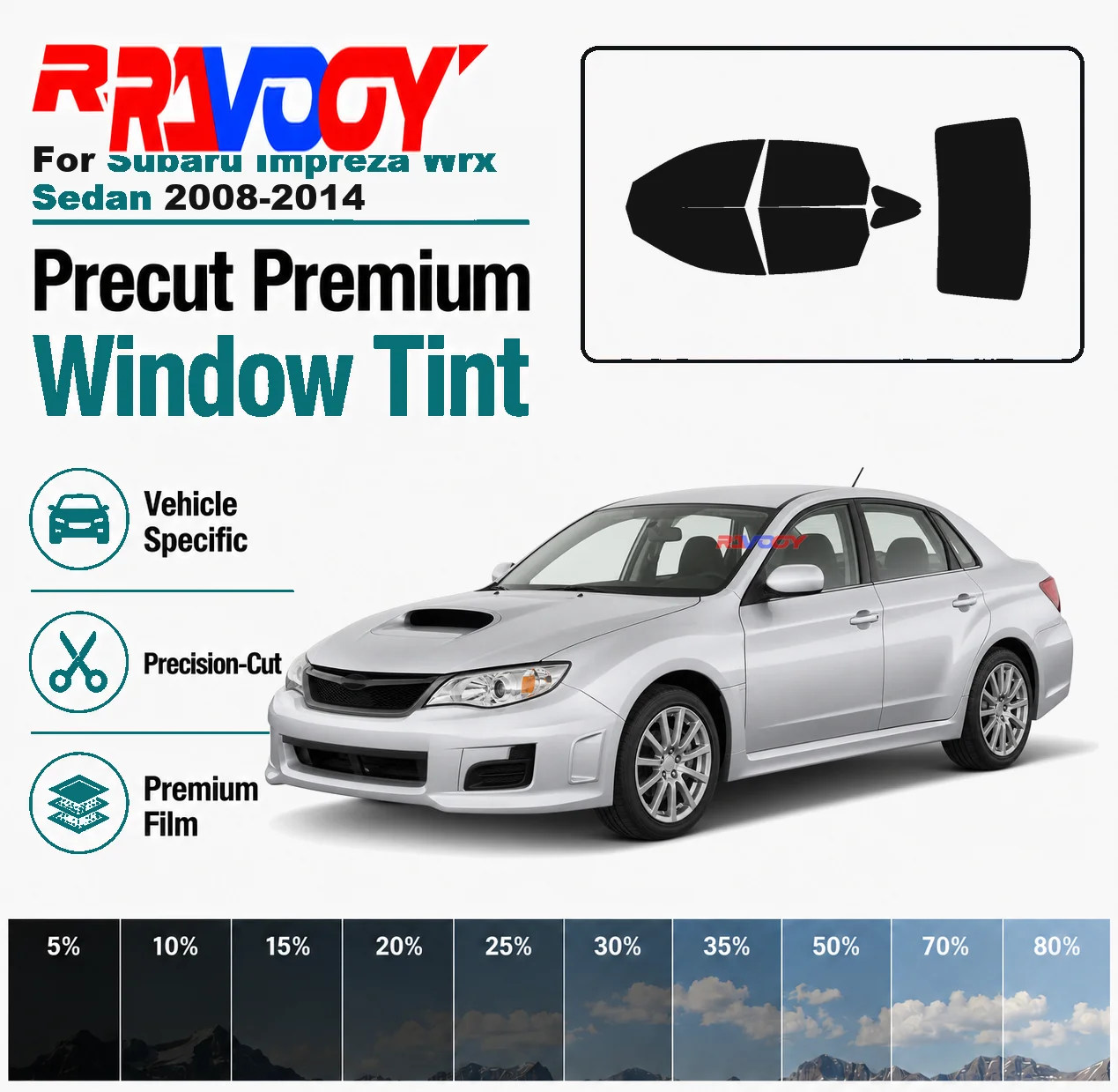 for-subaru-impreza-wrx-sedan-2008-2014-ravooy-pre-cut-window-film-vehicle-specific-full-kit-front-rear-windows-precision-cut