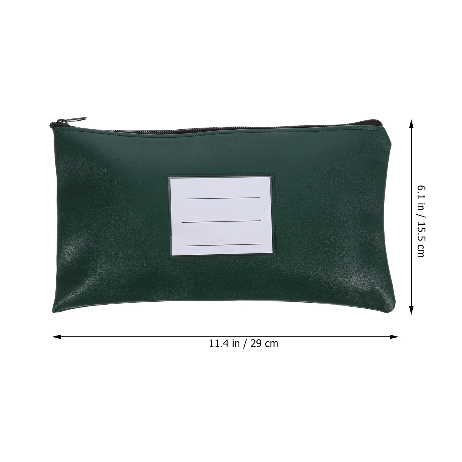 

2Pcs PU File Organizer Portable Document Holder Zipper File Storage Pouch Receipt Wallet Office PU Document Pouch