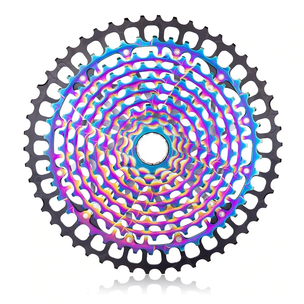 

STLF ZTTO Ultimate Pro MTB 11 Speed 9-50T Cassette Freewheel Rainbow 372g Steel Durable Ultralight 11s Cassette 9-50 K7 9 to