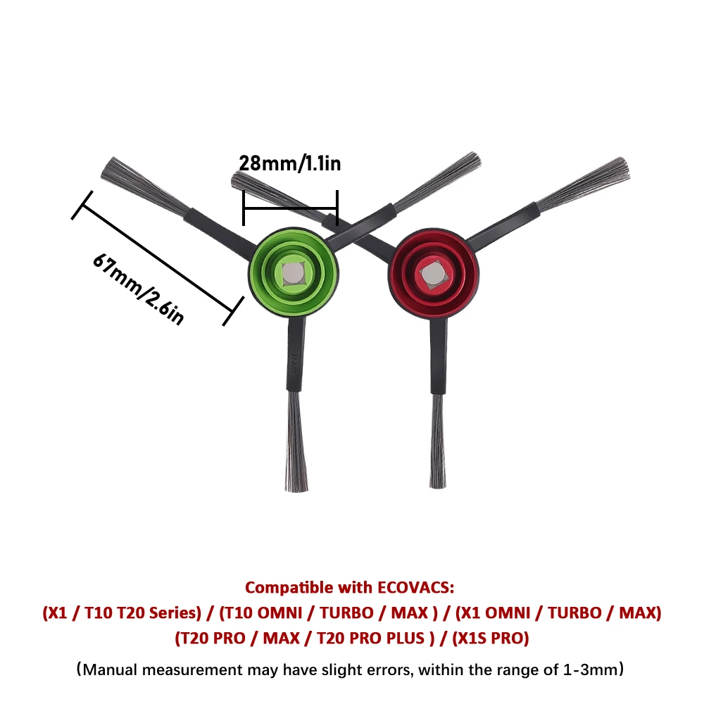 Vacuum Cleaner Spare Parts for ECOVACS Deebot OZMO T8/T8 Max/T8 AIVI/T9+/N8 Pro/N10 Plus Main Brush HEPA Filter Dust Bag