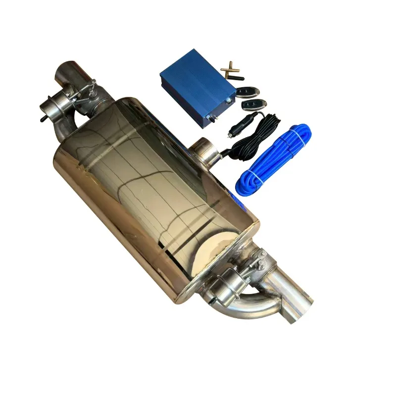 Automobile exhaust pipe valve one-in two-out universal exhaust cut-off valve remote control device 51 63 76mm