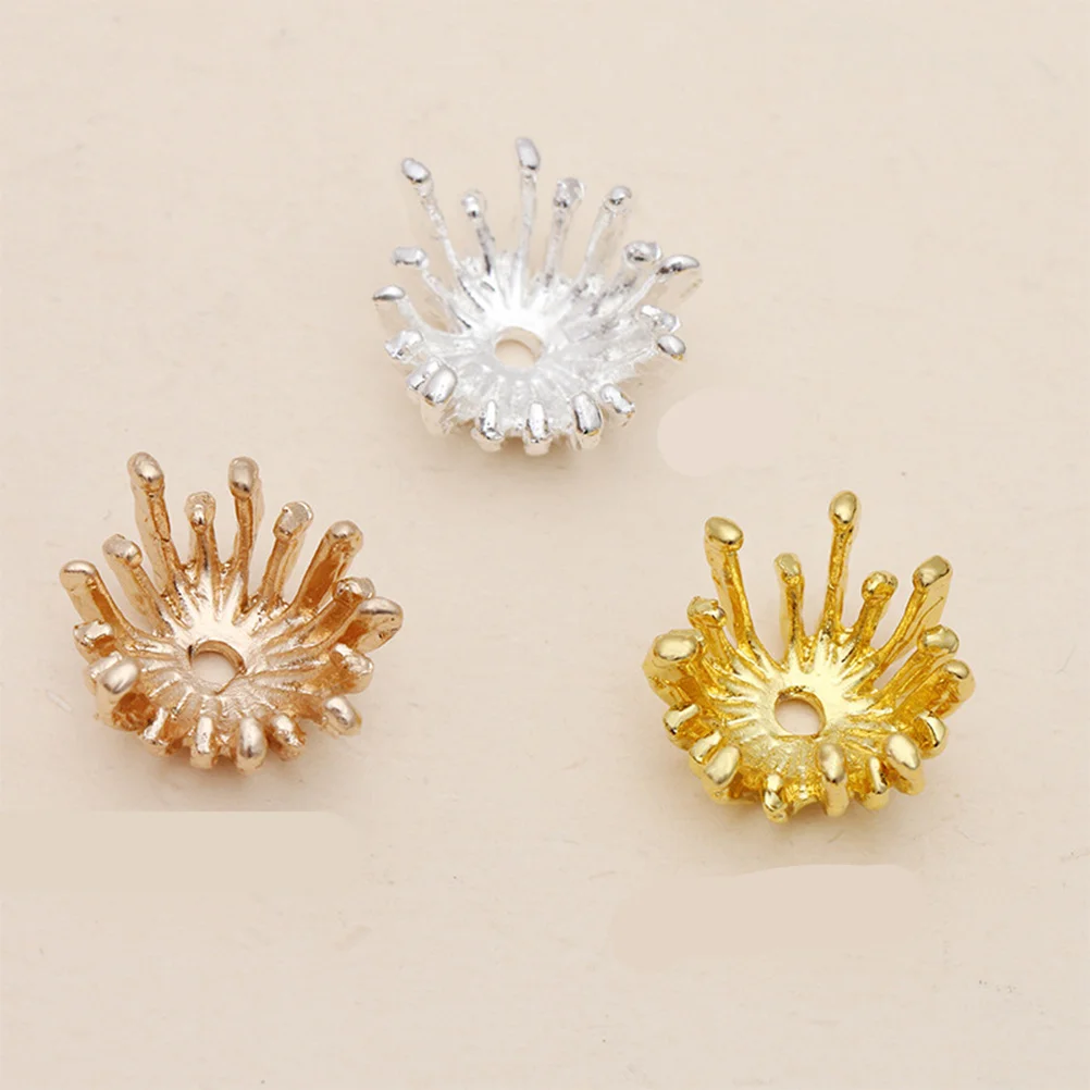 

50Pcs Alloy Flower Pendants 14mm DIY Jewelry Making Accessory Necklace Bracelet Keychain Decoration Flower Design Pendant