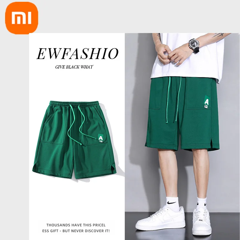 

2022 Xiaomi mijia men's sports shorts five-point pants comfortable breathable sweat-absorbing stitching letters casual shorts