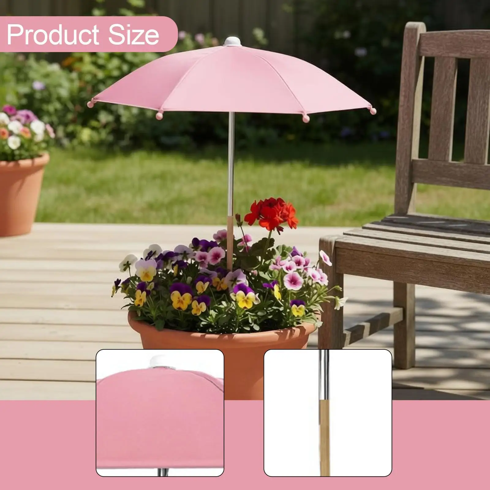 Plant Umbrella Parasol, Simple Installation, Plants Shade Cover, Sun Protection for Potted Plants