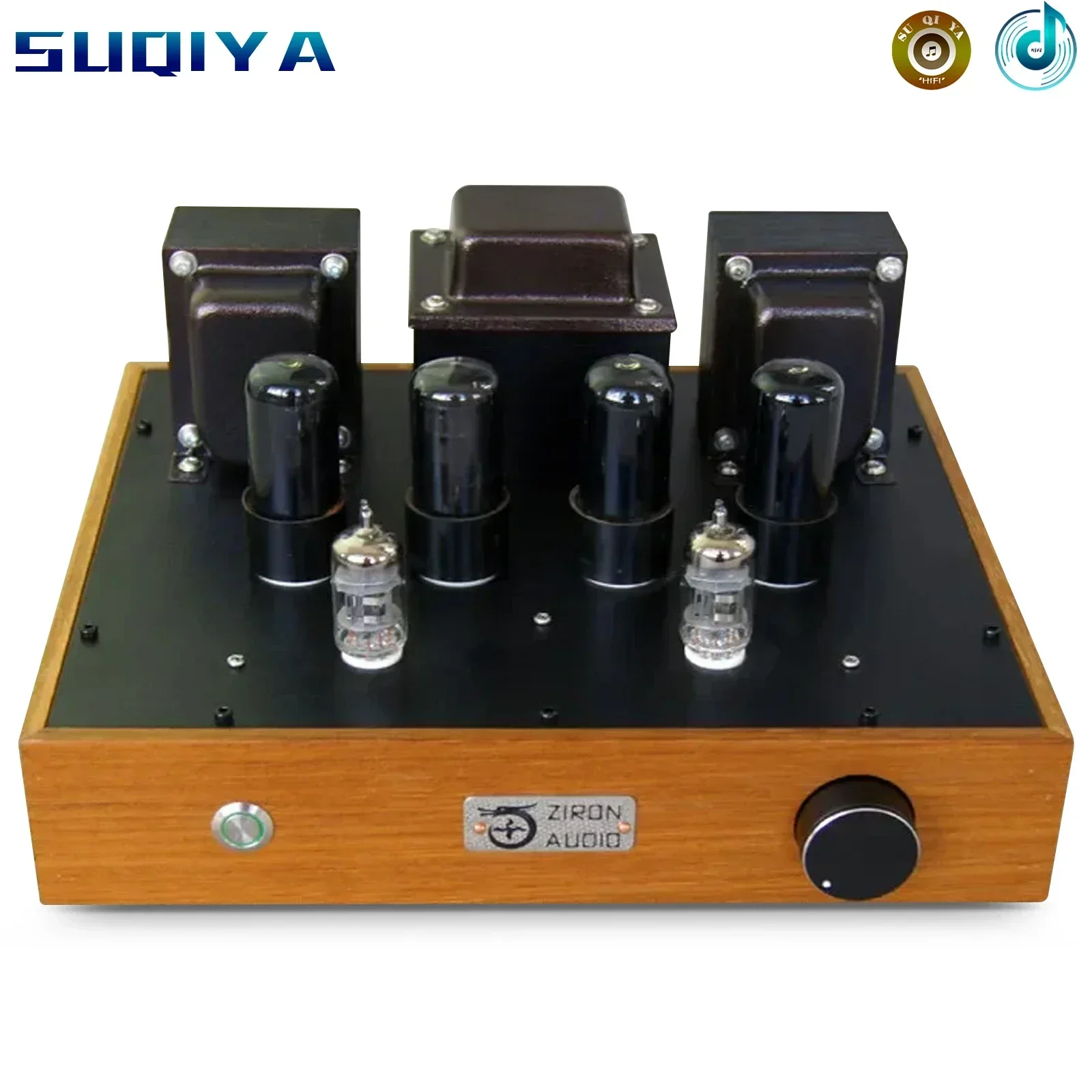 Casing Kayu Mentah 6P6P 12AX7 10W * 2 Amplifier Amp Tabung Sirkuit Tarik Dorong (Kemampuan Menggantikan Tabung 6V6 ECC83)