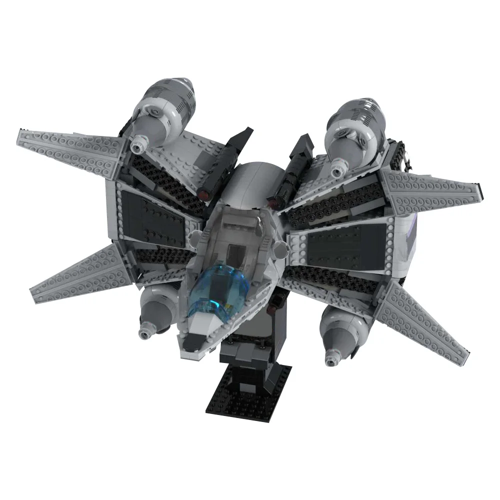 Gobricks-The Last Starjean Gunstar Model Bricks, Fighter Sunshine importer nights dos Toys, Cadeau d'anniversaire pour adulte, MOC