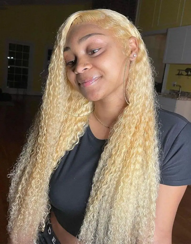 Full Brazilian Deep Wave 613 ash Blonde crespi ricci parrucche prepizzicate 30 40 pollici 13x6 hd parrucca frontale in pizzo per capelli umani per le donne