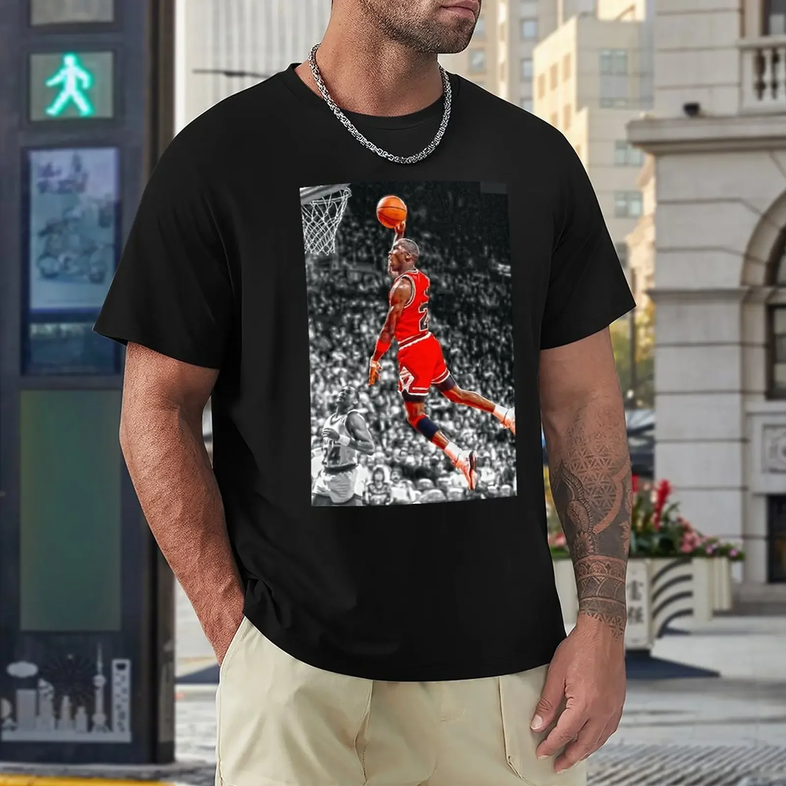 2024 Basketball Stars Michaeler And Jordans (17) Graphic Cool  Tees High Quality  Activity Competition USA Size