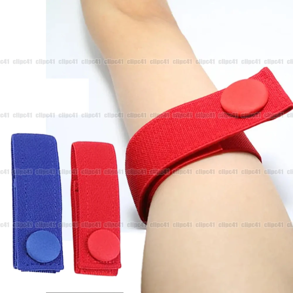100Pcs Outdoor Elastic Flexible Venous Hemostatic Buckle Strap Hemodialysis Tourniquet Nursing-specific Dialysis Plus Bandage