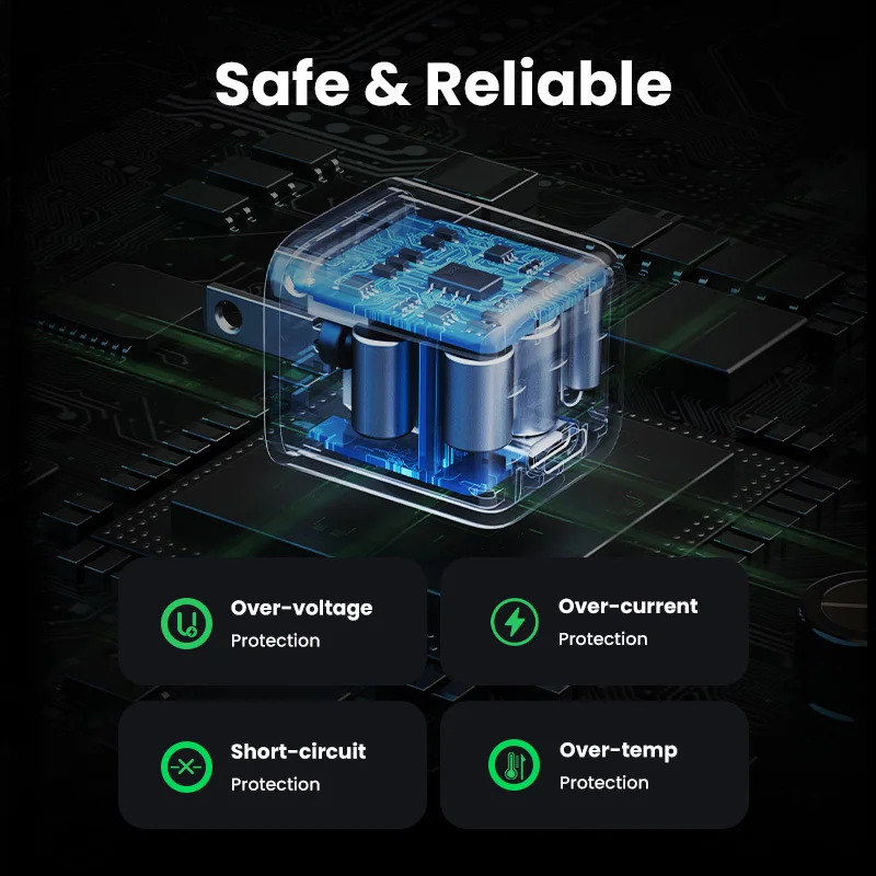 شاحن سريع من النوع C ، شحن سريع ، شاحن هاتف 30 لهواتف sammas ، iPhone 15 ، 14 ، 20W ، PD ، مقابس US #6