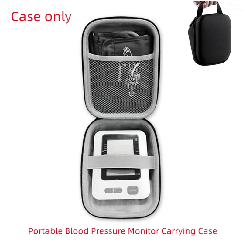 

Stylish-Upper Arm Blood Pressure Monitor Storage Bag Portable Travel Carrying Protective Hard Pouch EVA Hard Case For