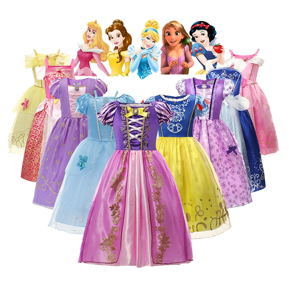 Children Encanto Isabella Mirabel Dress Girls Rapunzel Cinderella Anna Elsa Princess Cosplay Costume For Kid Party Charm Clothes