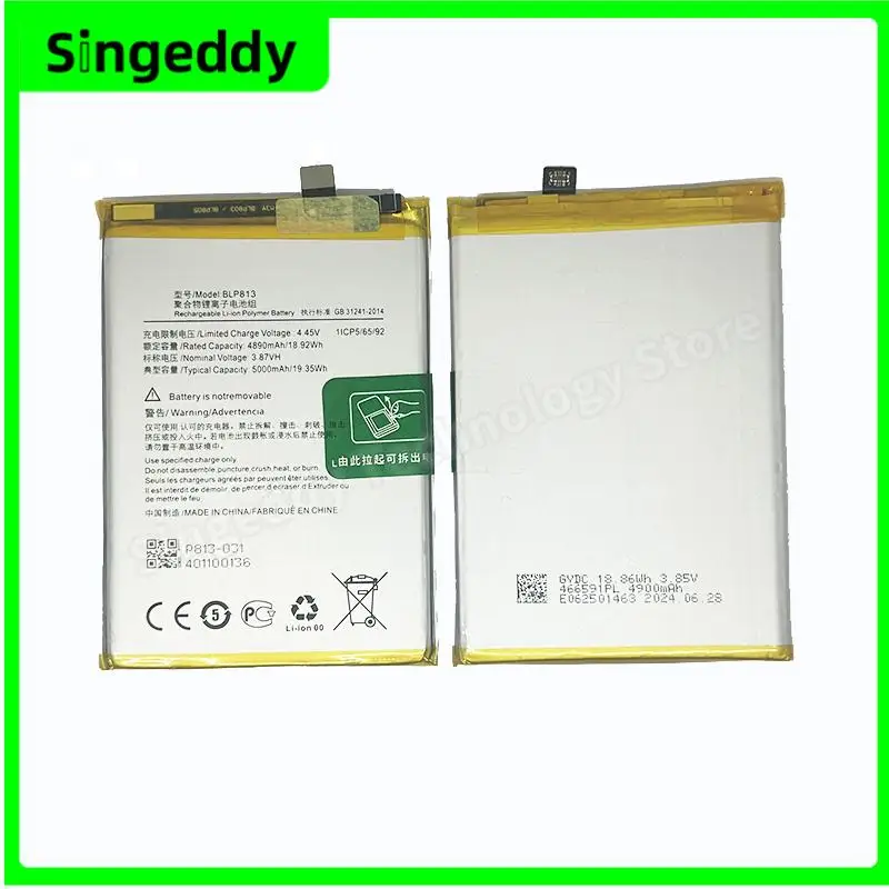 BLP813 Battery, Mobile Phone Build-in Batteries For OnePlus Nord N100, Nord N200 5G, BE2011, BE2013, BE2015, Replacement Parts