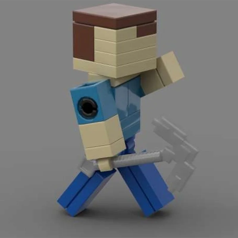 57 قطعة MOC Craftmine اللاعبين ستيف وأليكس نموذج اللبنات العمارة اللعب تجميع فكرة الطوب هدايا عيد الميلاد عيد الميلاد #3