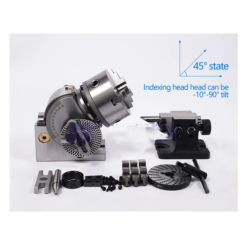 Bs-0-100/125 Precision Milling Machine Indexing Head Universal Indexing Head Precision Lathe Indexing Plate Universal Indexer