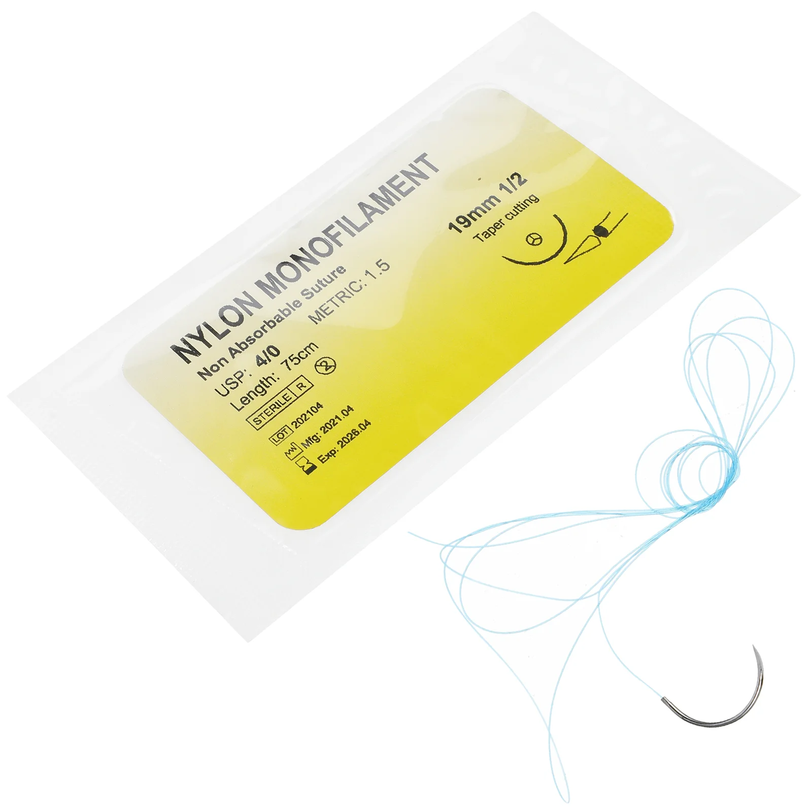 1pc Monofilament Thread Needle Suture Practice Kit Medical Teaching Tool Thread Suture Practice Equipment