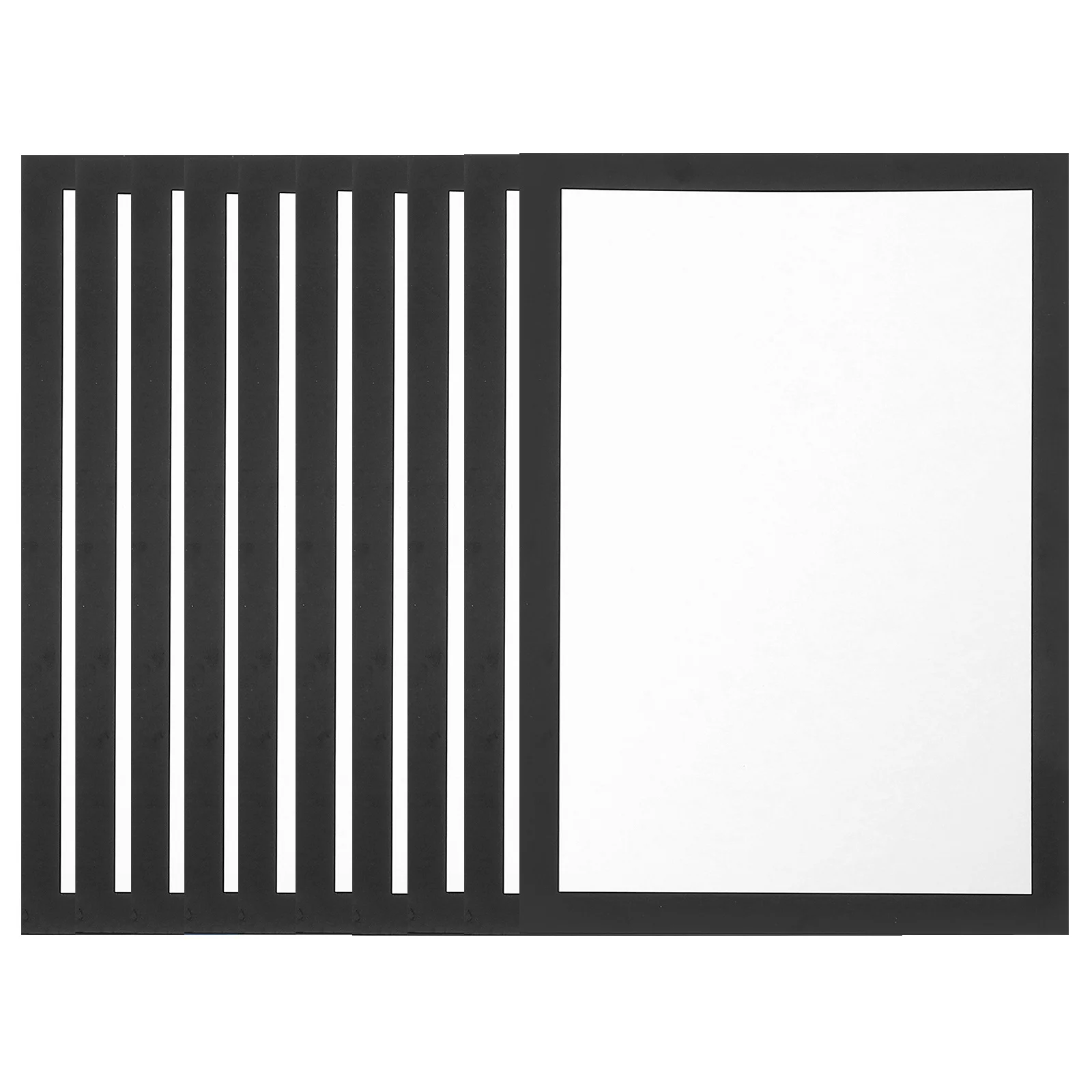 กระดาษแข็งหนา 10 แผ่นสำหรับวาดเขียนการ์ดอวยพรโครงการงานฝีมือแผ่นการ์ดเปล่าเรียบ