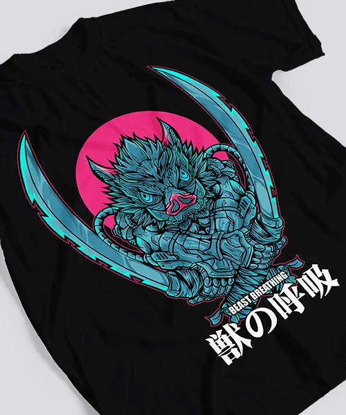 T-Shirt UNISEX DEMON SLAYER INOSUKE ART