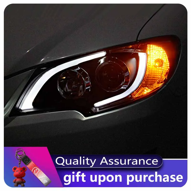 A Pair of Car Styling For Toyota Corolla 2013-2018 Front Light DRL Head Lamp Upgrade LED Projector Lens Headlight Accessories