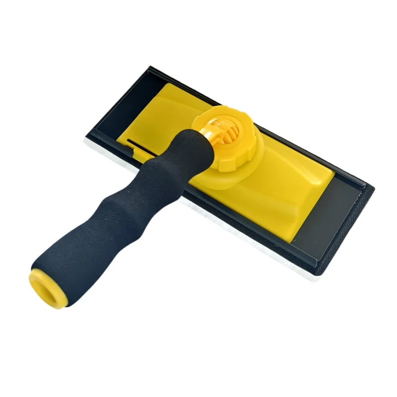 360-degree Rotatable Handle Paint Brush With Threaded Extension Pole For Wall Built-in Threads Nylon Bristles Edge Painting Tool