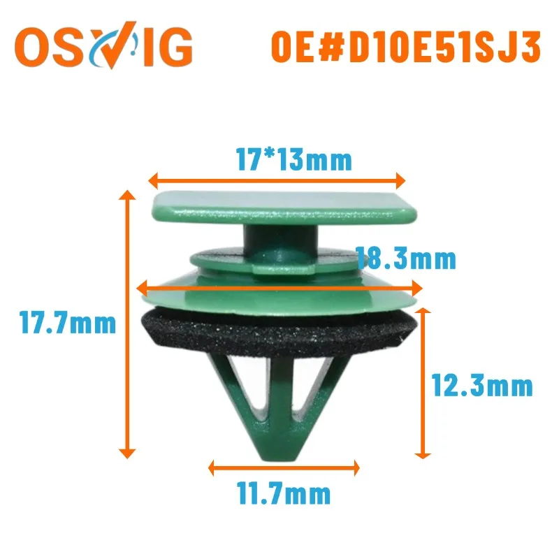 

10PCS OE#D10E51SJ3 Fixing clips for the lower skirt guard plates of the 2016-2017 new Mazda CX-3 and CX-5