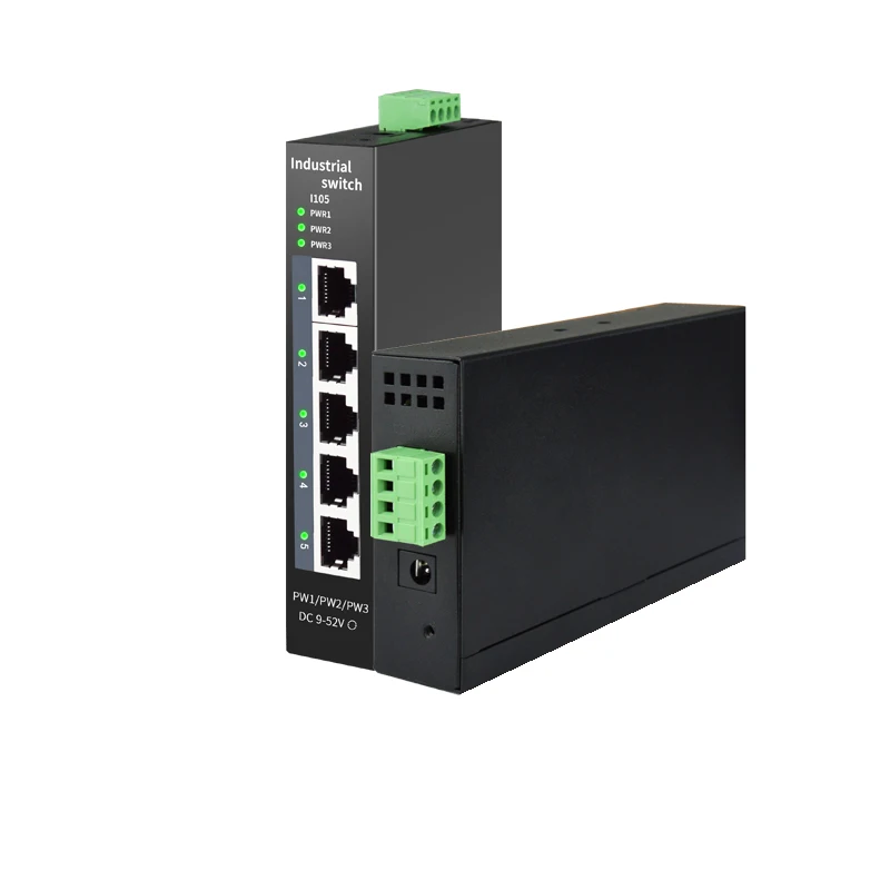 Industrial Ethernet switch 10/100Mbps network port DIN-RAIL Support Base-T IP40 fanless industrial network switch