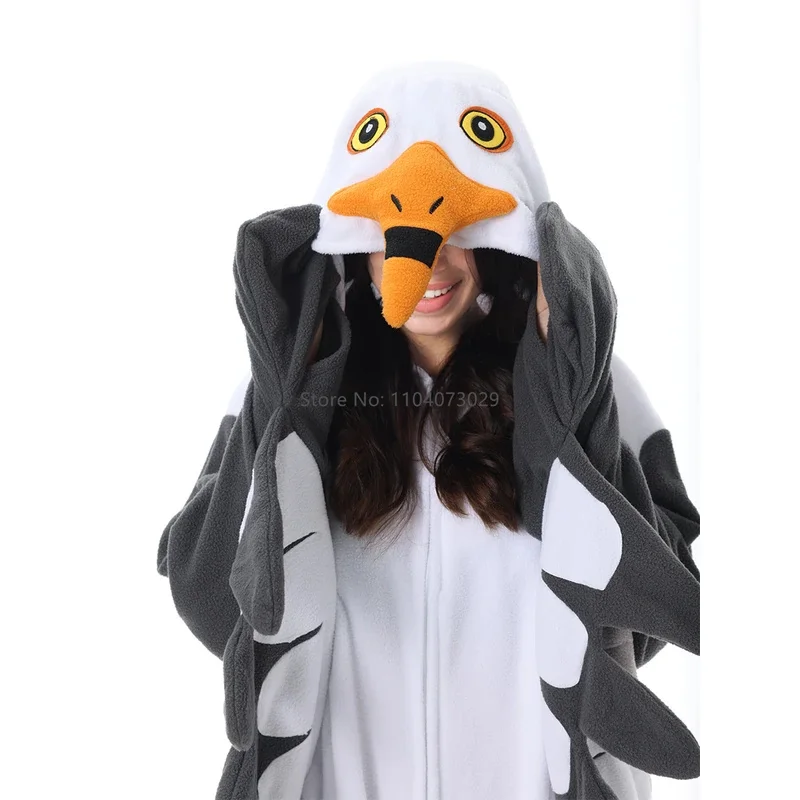 A Litter Of Bears Onesieshow Animal Kigurumi Pyjamas Halloween Onesies Adult Kids Cartoon Seagull Pajama Cosplay Party 2025 New