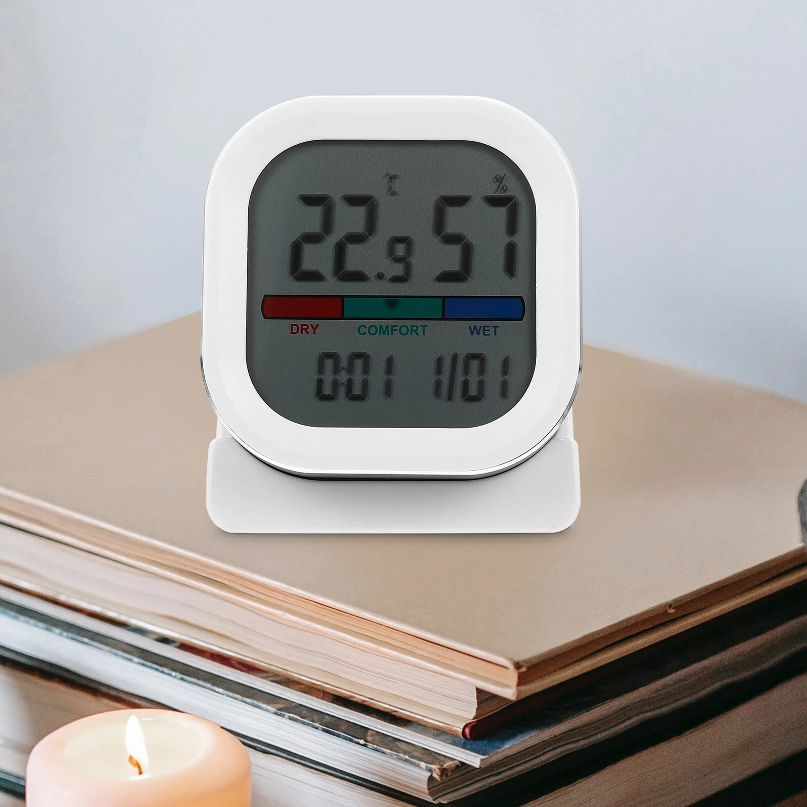 

Digital Thermometer Hygrometer Temperature Humidity Meter Baby Room Monitor Aluminum Alloy High Accuracy Indoor Temperature