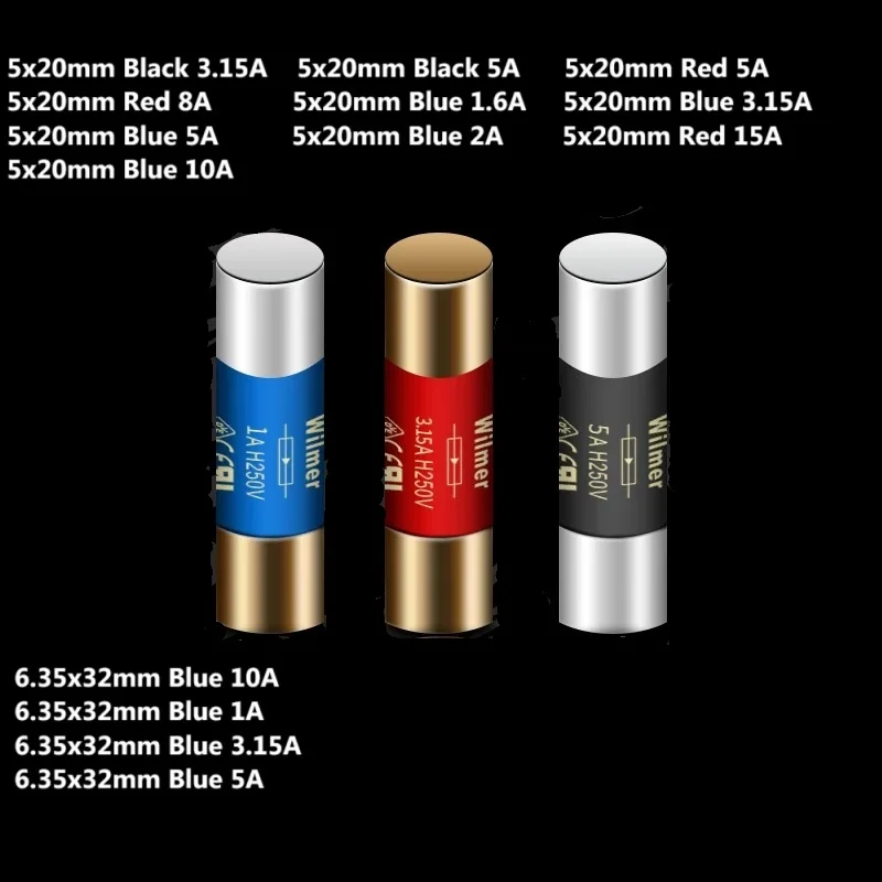 1PCS 5*20mm HIFI Graphene Nano Quantum Fuse CD Audio Amplifier Tube Amp Fuse Slow Blow Fuse