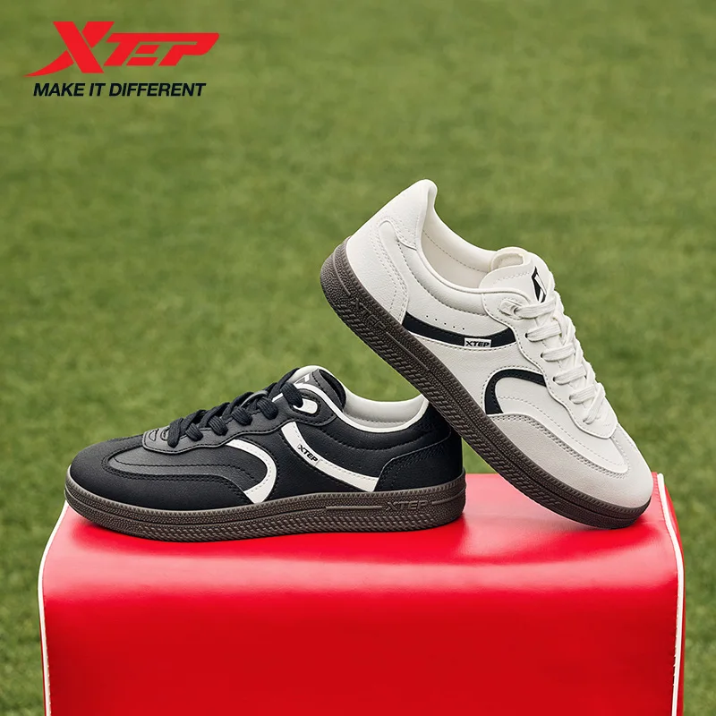 Xtep Women's Skateboarding Shoes  2025 Spring And Autumn Stability Skate Shoes Trendy Retro Wear-Resistant Sneakers 875318310006